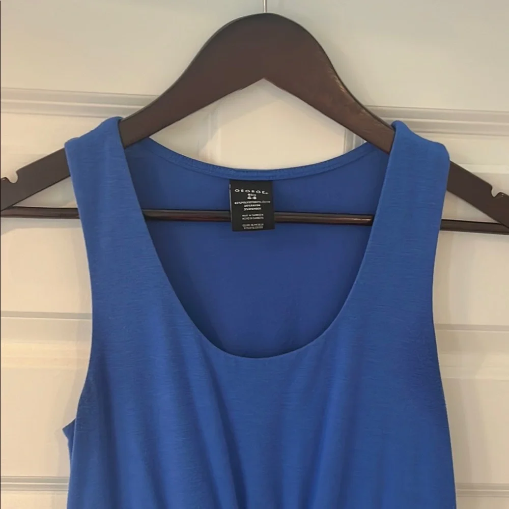 George Blue and Black Sleeveless Dress - Picture 2 of 8